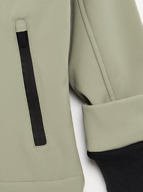 Blusão com capuz forrado em microfleece - Kiabi