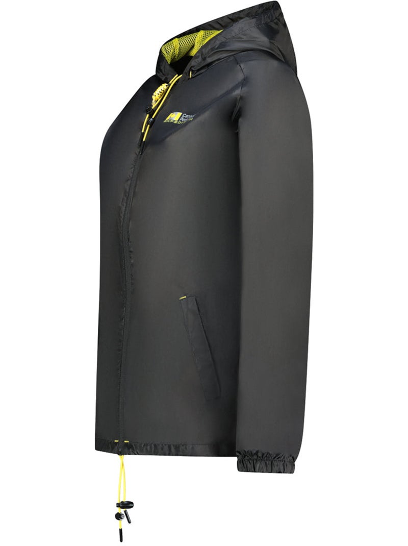 Blusão corta-vento boateak – canadian peak Preto - Kiabi