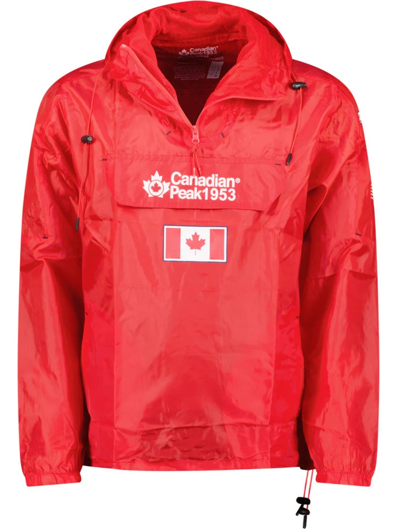 Blusão corta-vento butaneak – canadian peak Vermelho - Kiabi