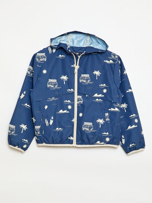 Blusão corta-vento com capuz - Kiabi