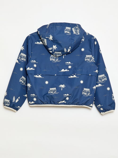 Blusão corta-vento com capuz - Kiabi