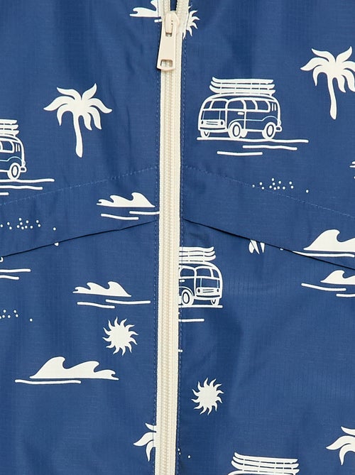 Blusão corta-vento com capuz - Kiabi