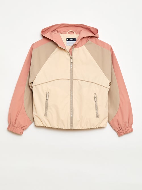 Blusão corta-vento com capuz - Kiabi