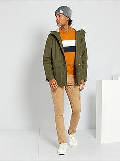 Blusão corta-vento com capuz - Kiabi