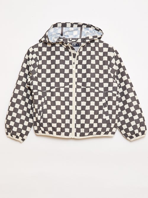 Blusão corta-vento com capuz - Kiabi