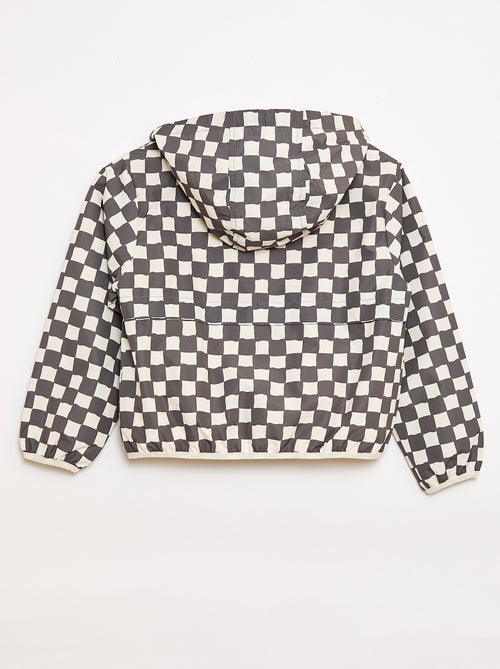 Blusão corta-vento com capuz - Kiabi