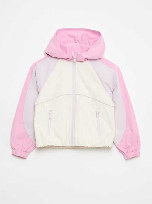 Blusão corta-vento com capuz - Kiabi
