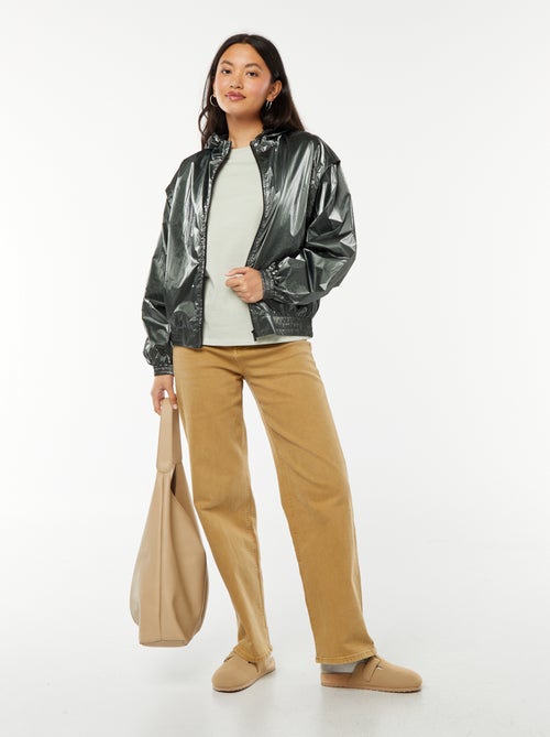 Blusão corta-vento metalizado - Kiabi