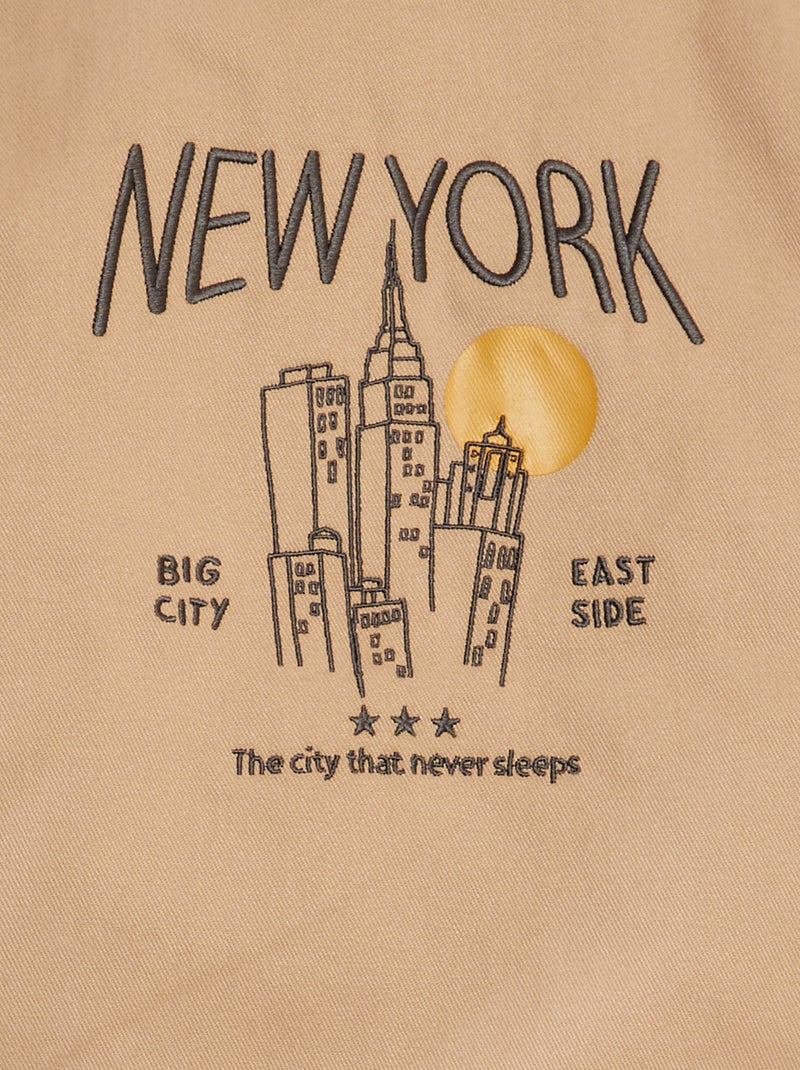 Blusão curto New York BEGE - Kiabi