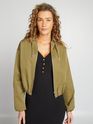 Blusão curto oversize