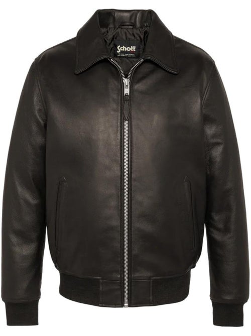 Blusão de couro castanho para homem schott lcdetroit - Kiabi Blusão de couro castanho para homem schott lcdetroit - Kiabi