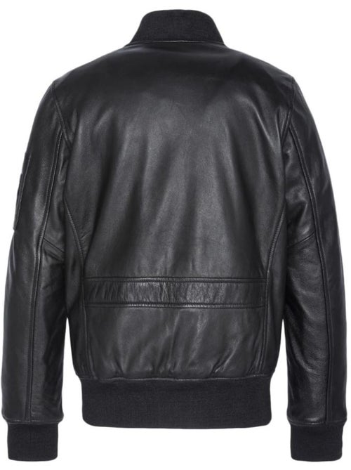 Blusão de couro preto para homem schott lcbomba - Kiabi Blusão de couro preto para homem schott lcbomba - Kiabi