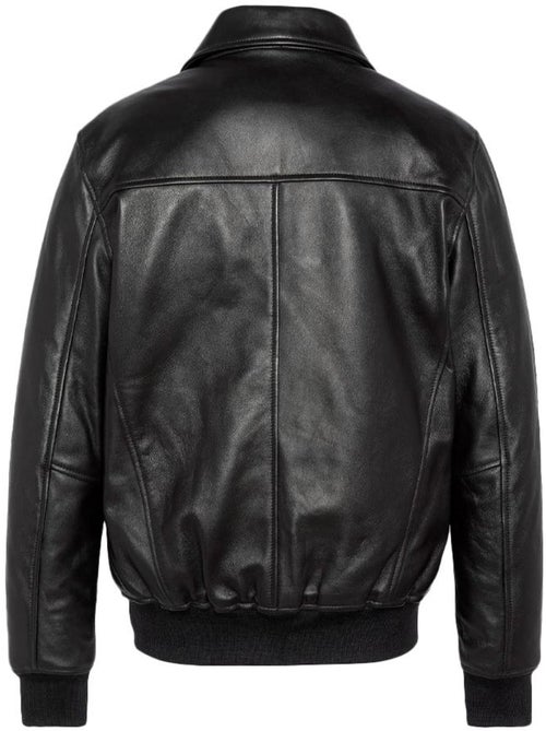 Blusão de couro preto para homem schott lcdetroit - Kiabi Blusão de couro preto para homem schott lcdetroit - Kiabi