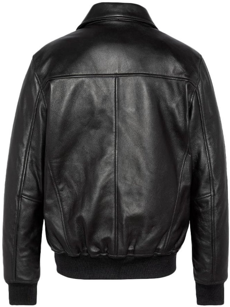Blusão de Couro Preto para Homem Schott LCDETROIT Preto - Kiabi