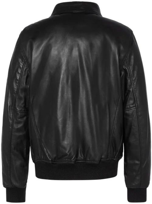 Blusão de couro preto para homem schott lcjet - Kiabi Blusão de couro preto para homem schott lcjet - Kiabi