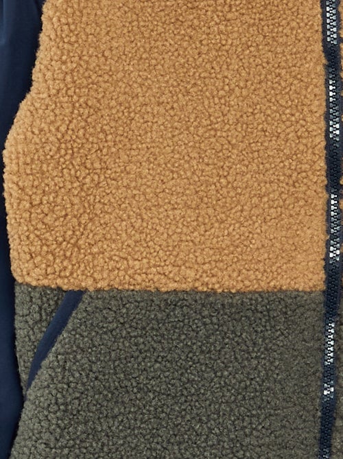 Blusão de dois materiais - Kiabi Blusão de dois materiais - Kiabi