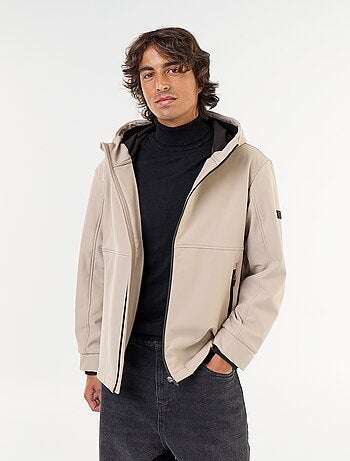 Blusão de neopreno com capuz forrado a microfleece