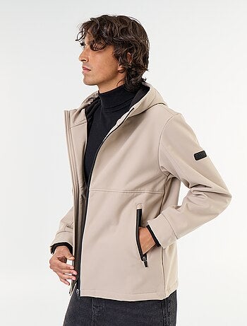 Blusão de neopreno com capuz forrado a microfleece