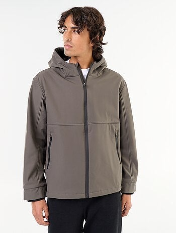 Blusão de neopreno com capuz forrado a microfleece
