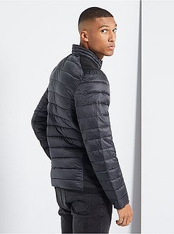 Blusão de penas acolchoado bicolor - Kiabi