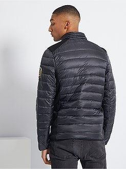 Blusão de penas acolchoado bicolor - Kiabi