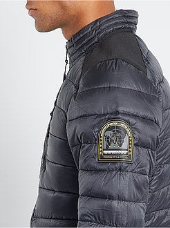 Blusão de penas acolchoado bicolor - Kiabi