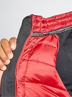 Blusão de penas acolchoado bicolor - Kiabi