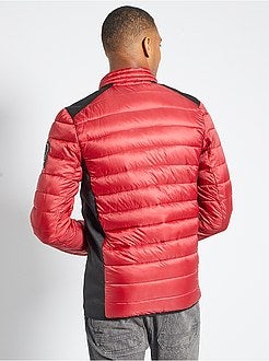 Blusão de penas acolchoado bicolor - Kiabi