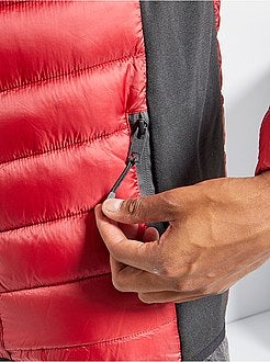 Blusão de penas acolchoado bicolor - Kiabi