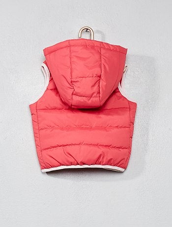 Blusão de penas acolchoado sem mangas - Kiabi