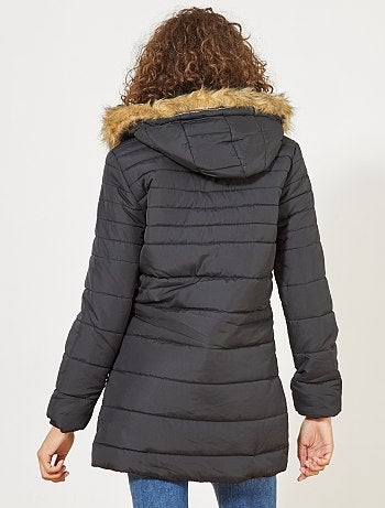 Blusão de penas almofadado semi-comprido - Kiabi