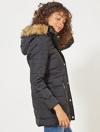 Blusão de penas almofadado semi-comprido - Kiabi