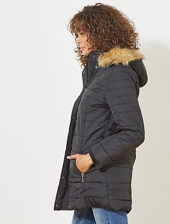 Blusão de penas almofadado semi-comprido - Kiabi