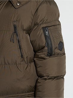 Blusão de penas com capuz - Kiabi