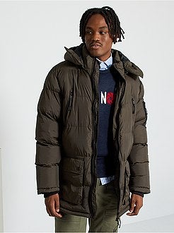 Blusão de penas com capuz - Kiabi