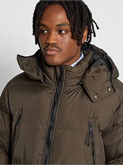 Blusão de penas com capuz - Kiabi