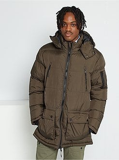 Blusão de penas com capuz - Kiabi