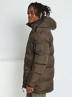 Blusão de penas com capuz - Kiabi