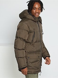 Blusão de penas com capuz - Kiabi