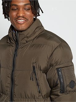 Blusão de penas com capuz - Kiabi