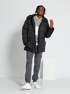 Blusão de penas com capuz - Kiabi