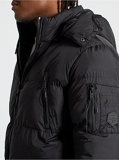 Blusão de penas com capuz - Kiabi