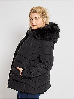 Blusão de penas com capuz - Kiabi