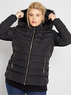 Blusão de penas com capuz - Kiabi