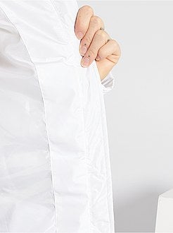 Blusão de penas comprido com capuz - Kiabi