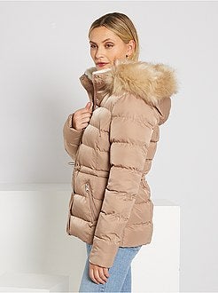 Blusão de penas curto acolchoado - Kiabi