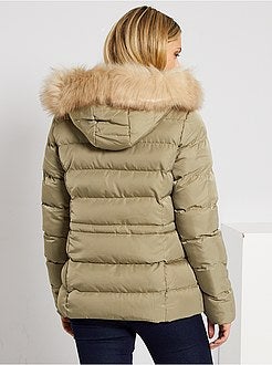 Blusão de penas curto acolchoado - Kiabi