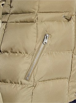 Blusão de penas curto acolchoado - Kiabi