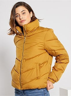 Blusão de penas curto 'JDY' - Kiabi