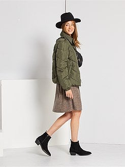 Blusão de penas curto 'JDY' - Kiabi